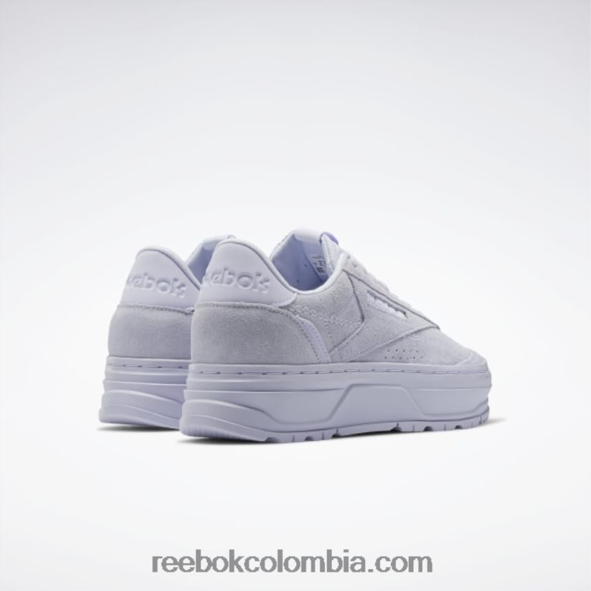 mujer lila lúcida zapatos club c doble geo mujer Reebok D260LP957