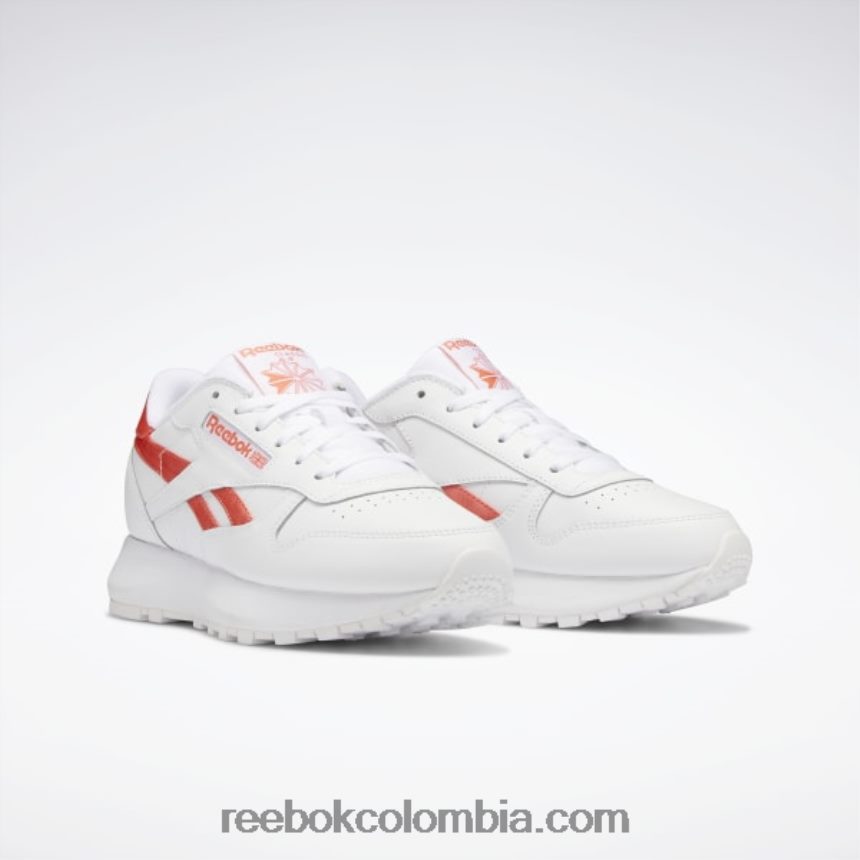 mujer llamarada ftwr blanco/naranja semi zapatos clásicos de piel sp para mujer Reebok D260LP290