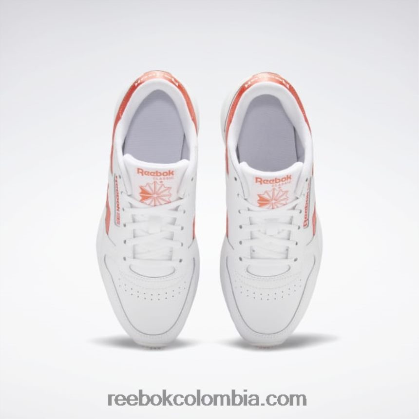 mujer llamarada ftwr blanco/naranja semi zapatos clásicos de piel sp para mujer Reebok D260LP290