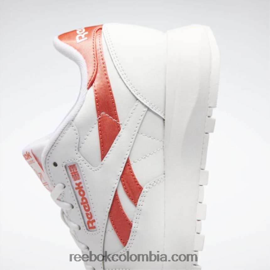 mujer llamarada ftwr blanco/naranja semi zapatos clásicos de piel sp para mujer Reebok D260LP290