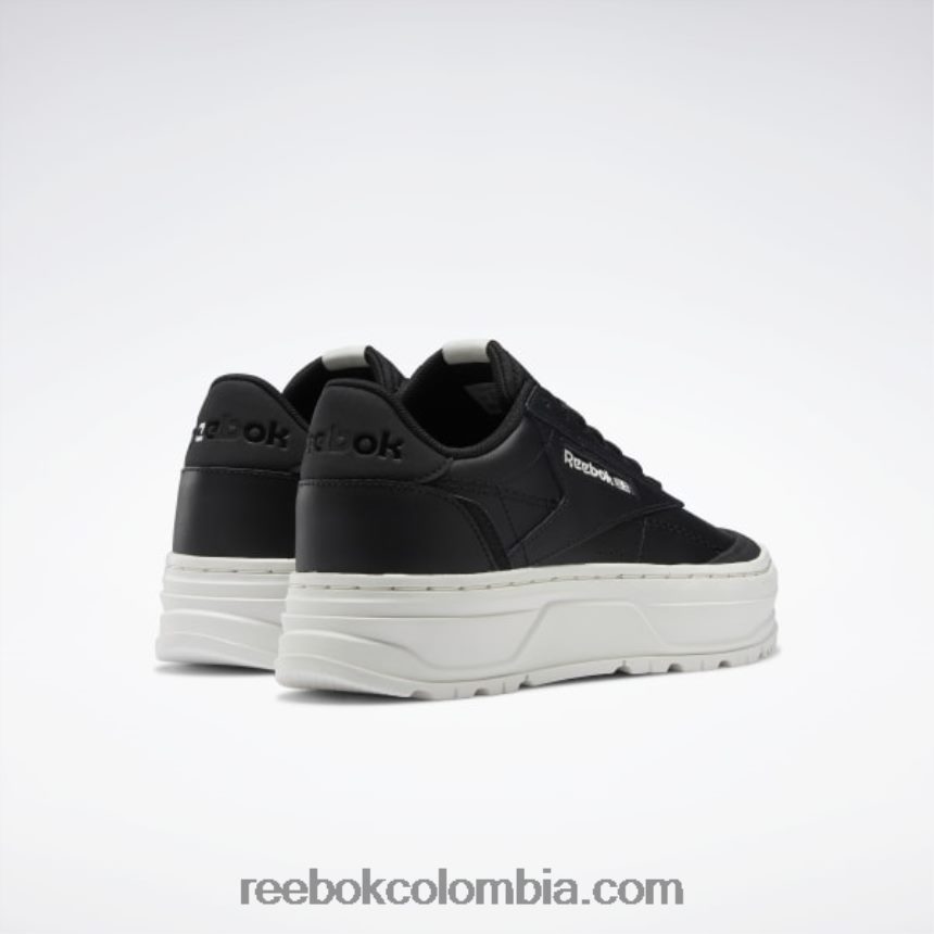 mujer núcleo negro/tiza zapatos club c doble geo mujer Reebok D260LP204