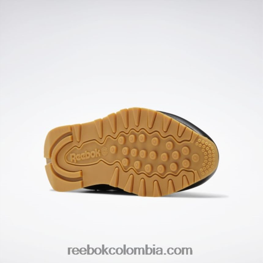 mujer negro core/gris puro 5/reebok rubber gum-03 zapatos de cuero clasicos Reebok D260LP193