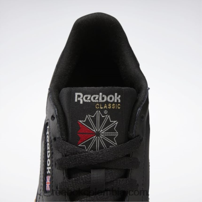 mujer negro core/gris puro 5/reebok rubber gum-03 zapatos de cuero clasicos Reebok D260LP193