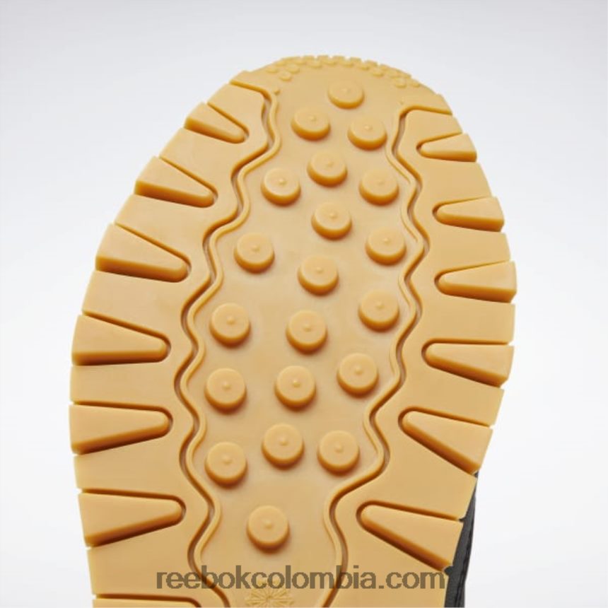 mujer negro core/gris puro 5/reebok rubber gum-03 zapatos de cuero clasicos Reebok D260LP193