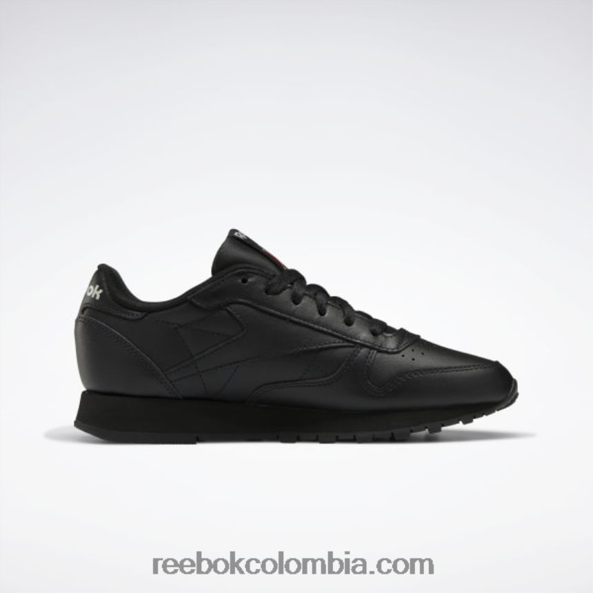 mujer negro núcleo/gris puro 5 zapatos de cuero clasicos Reebok D260LP103