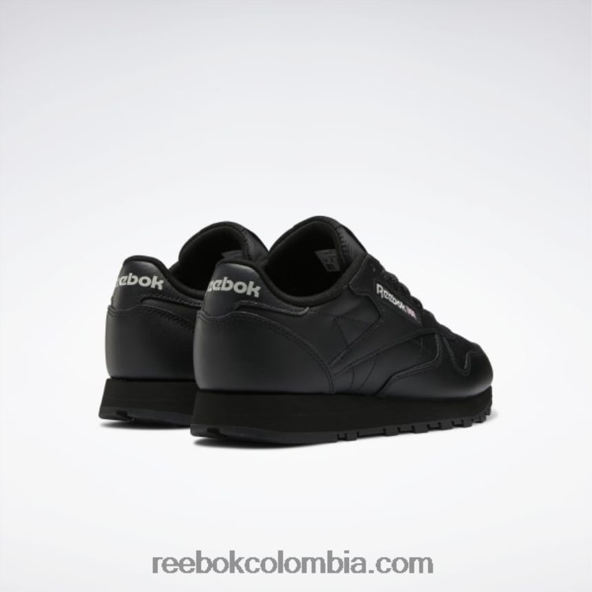 mujer negro núcleo/gris puro 5 zapatos de cuero clasicos Reebok D260LP103