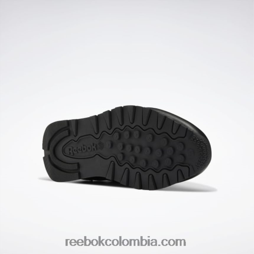 mujer negro núcleo/gris puro 5 zapatos de cuero clasicos Reebok D260LP103