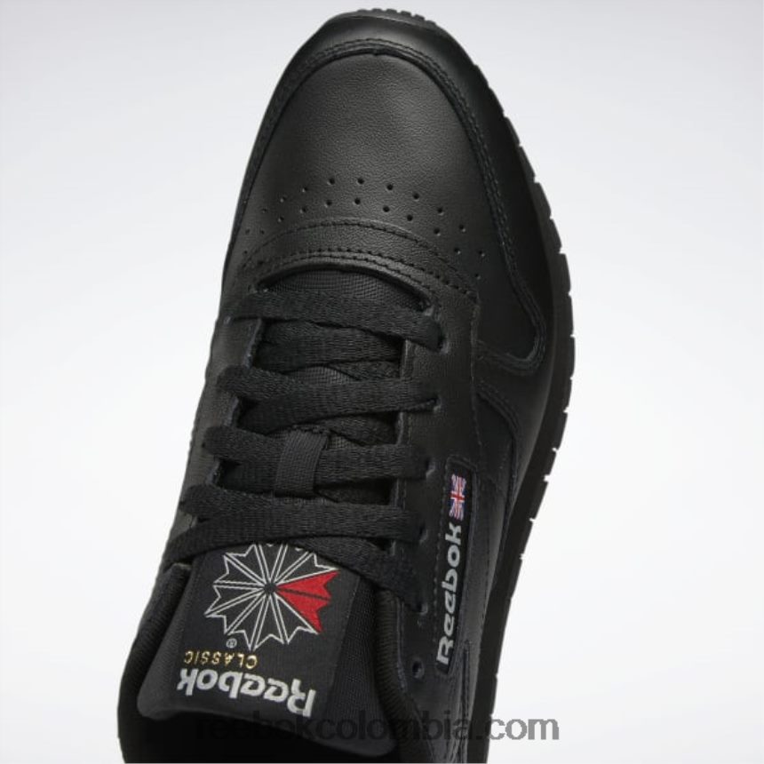 mujer negro núcleo/gris puro 5 zapatos de cuero clasicos Reebok D260LP103