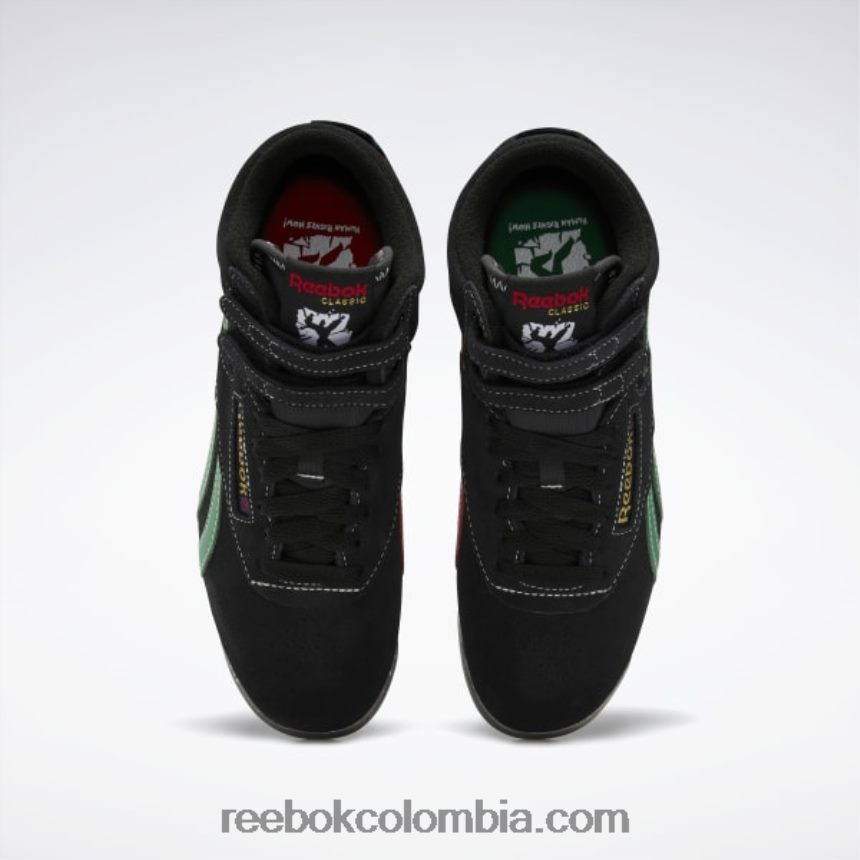 mujer negro núcleo/verde caña/rojo vector f/s hola zapatos de mujer Reebok D260LP352