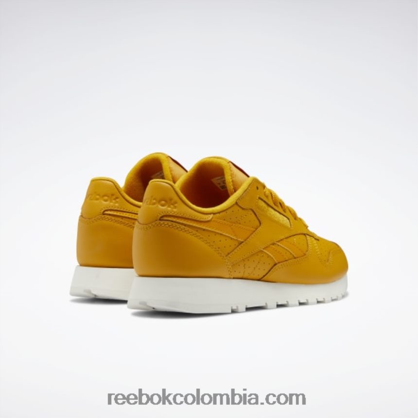 mujer ocre brillante/tiza zapatos de mujer de cuero clasicos Reebok D260LP239