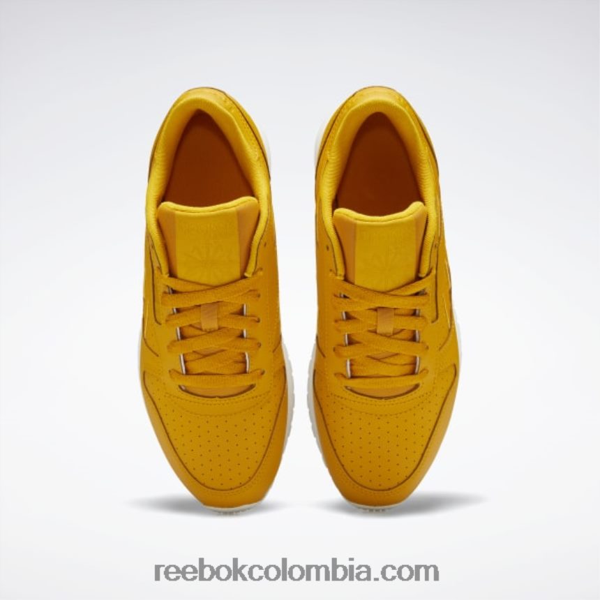 mujer ocre brillante/tiza zapatos de mujer de cuero clasicos Reebok D260LP239