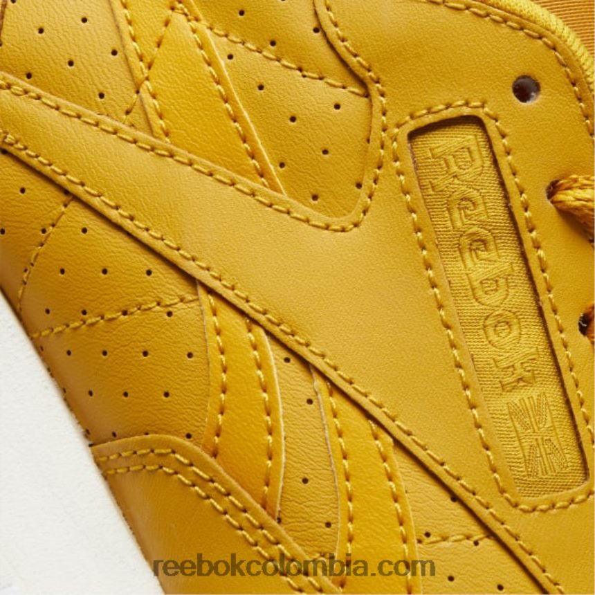 mujer ocre brillante/tiza zapatos de mujer de cuero clasicos Reebok D260LP239