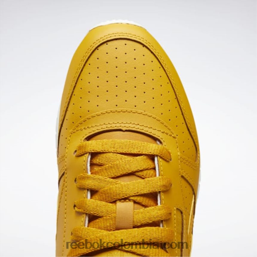 mujer ocre brillante/tiza zapatos de mujer de cuero clasicos Reebok D260LP239