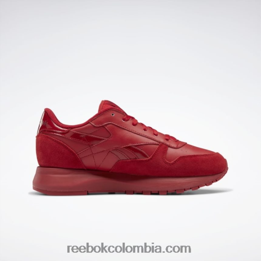 mujer rojo destello/burdeos clásico zapatos clásicos de piel sp para mujer Reebok D260LP231