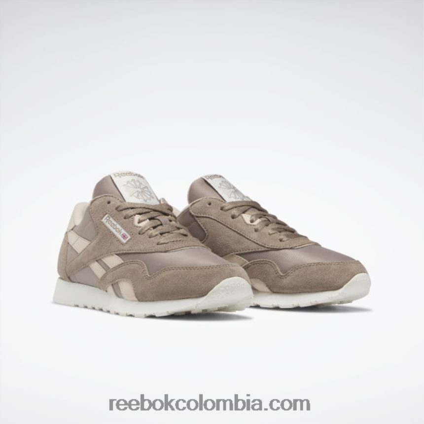 mujer taupe/crudo suave/tiza zapatos clásicos de nailon para mujer Reebok D260LP76