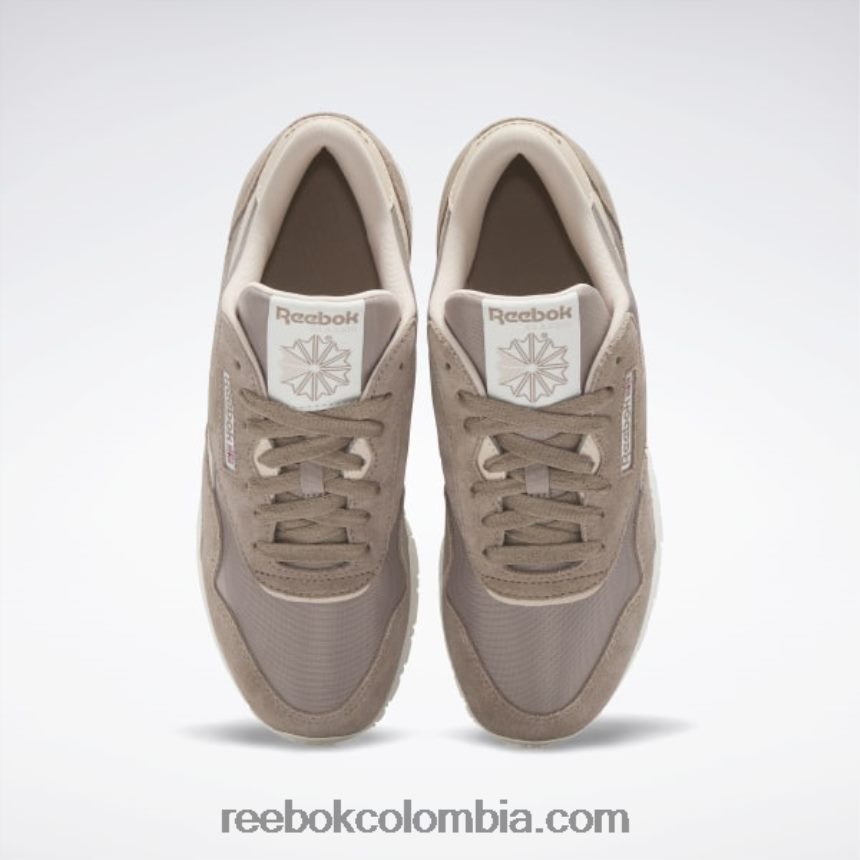 mujer taupe/crudo suave/tiza zapatos clásicos de nailon para mujer Reebok D260LP76