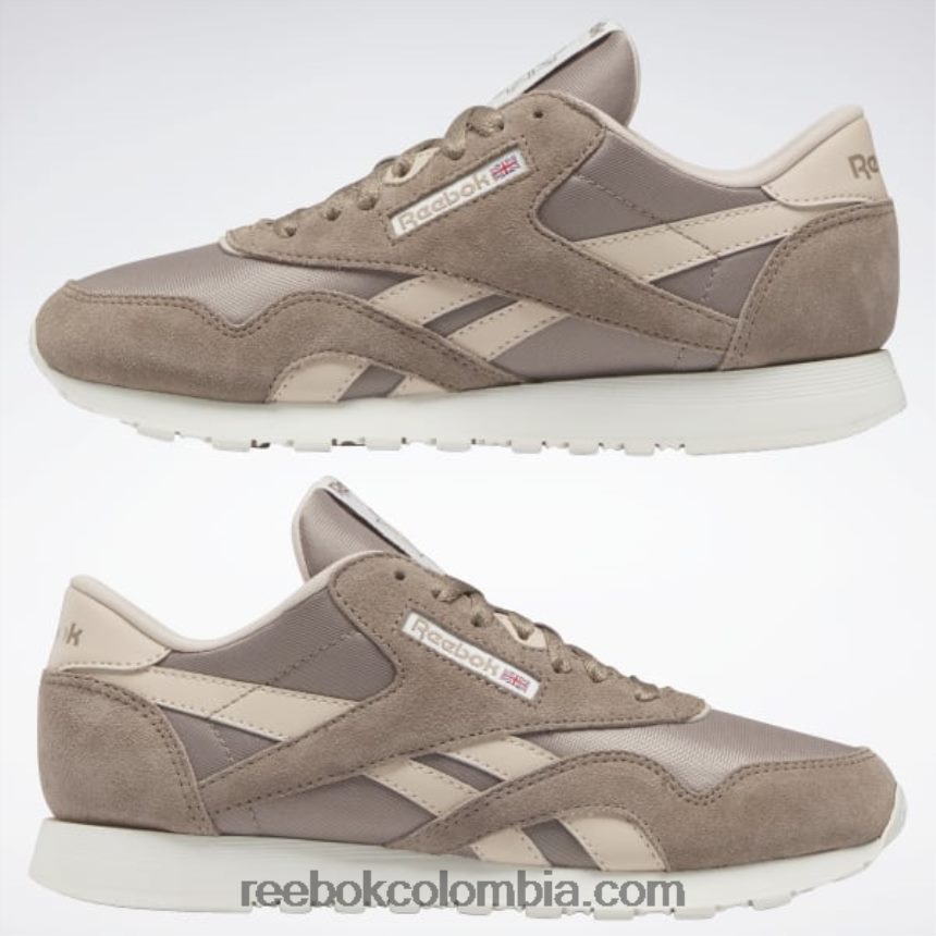 mujer taupe/crudo suave/tiza zapatos clásicos de nailon para mujer Reebok D260LP76