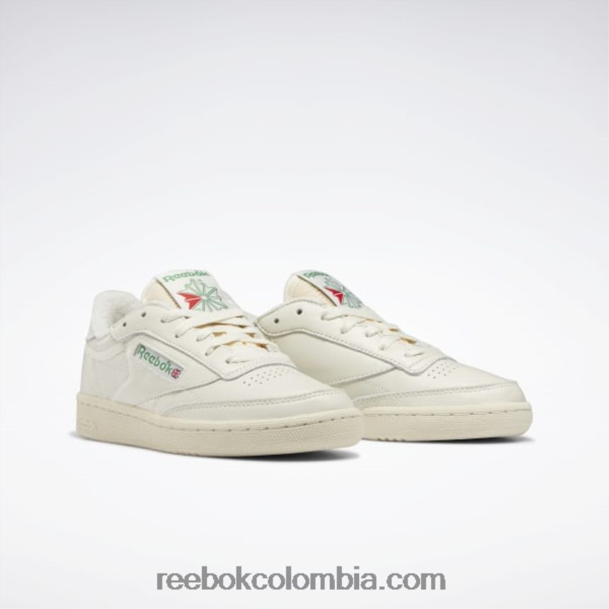 mujer tiza/alabastro/verde cañada club c 85 zapatos de mujer vintage Reebok D260LP2