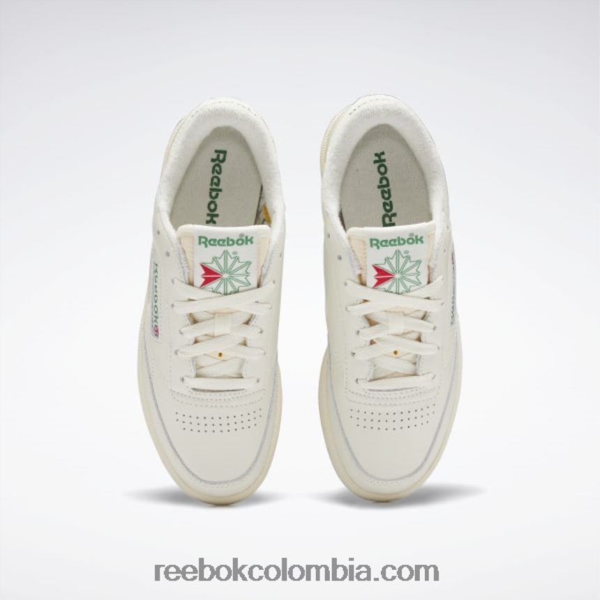 mujer tiza/alabastro/verde cañada club c 85 zapatos de mujer vintage Reebok D260LP2