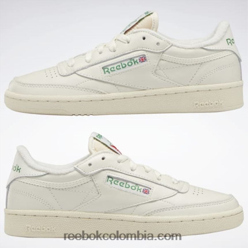 mujer tiza/alabastro/verde cañada club c 85 zapatos de mujer vintage Reebok D260LP2