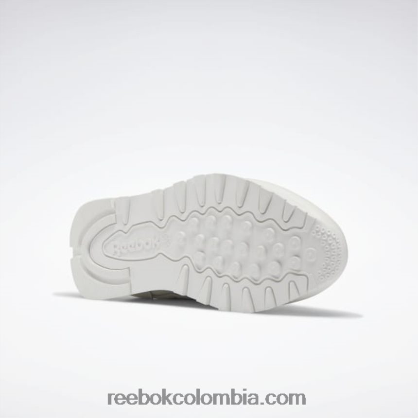 mujer tiza/aura naranja zapatos de mujer de cuero clasicos Reebok D260LP428