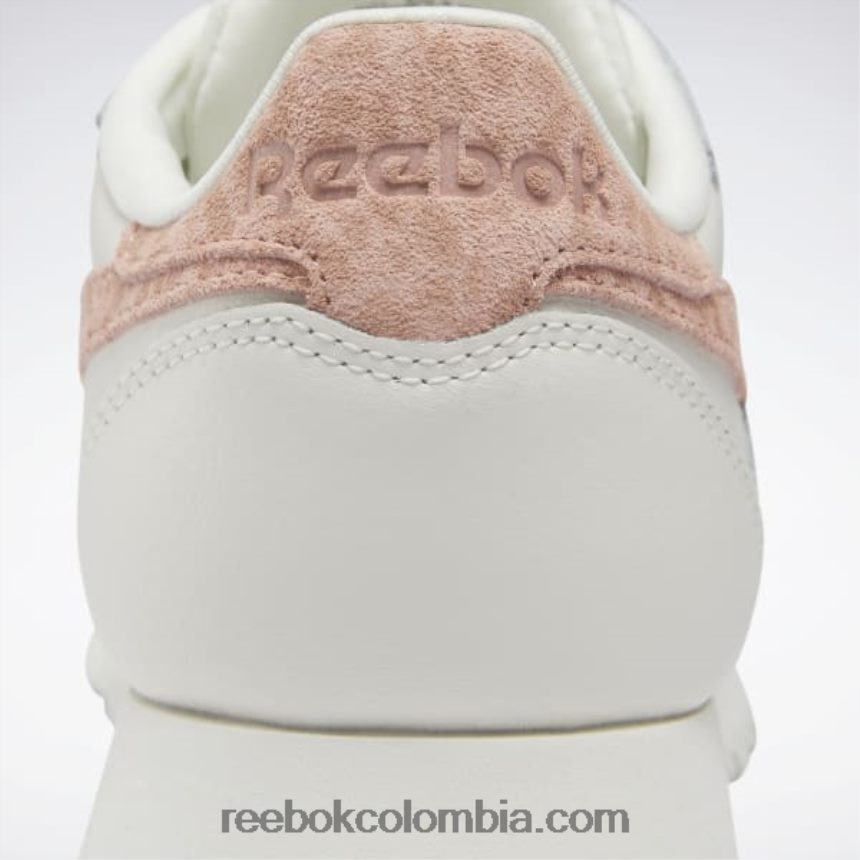mujer tiza/aura naranja zapatos de mujer de cuero clasicos Reebok D260LP428