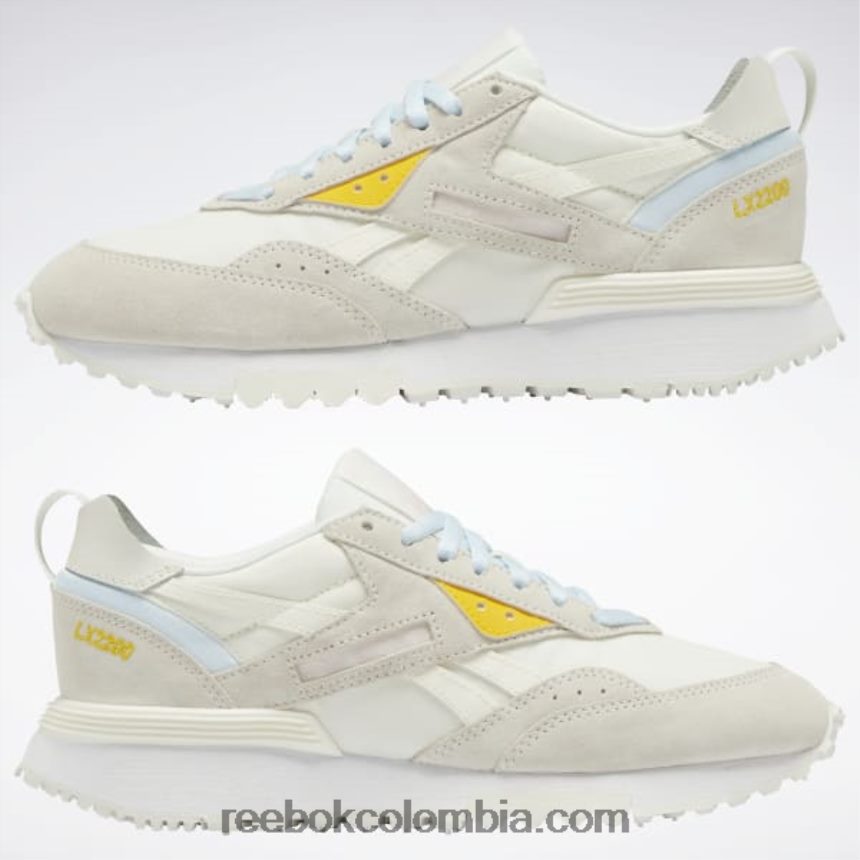 mujer tiza/azul cristal/rosa porcelana zapatos de mujer lx2200 Reebok D260LP189