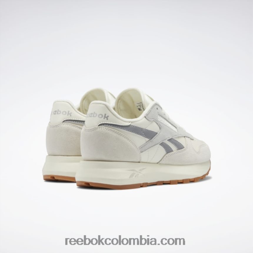 mujer tiza/gris puro 2/plata mate zapatos clásicos de piel sp para mujer Reebok D260LP179