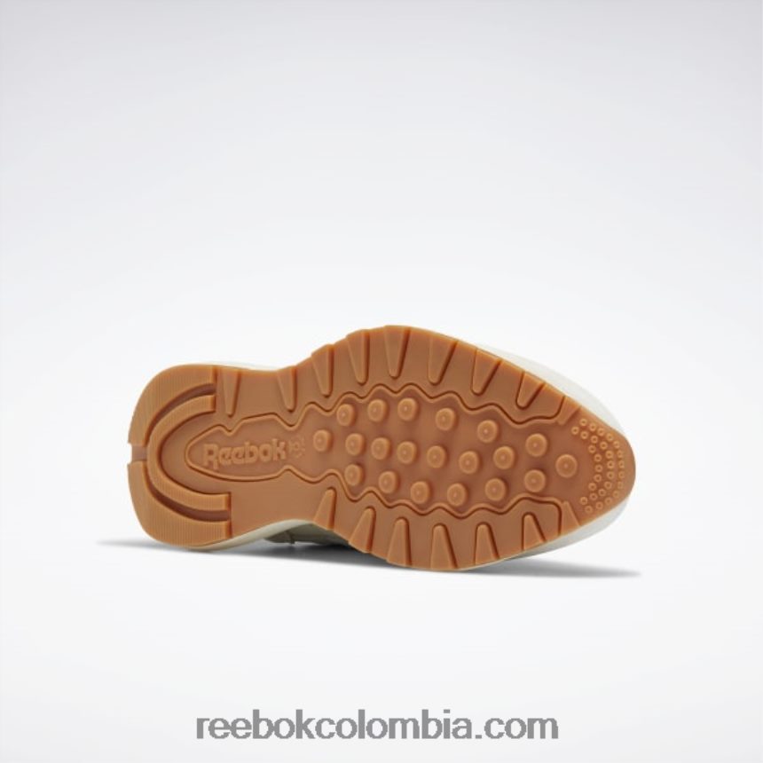 mujer tiza/gris puro 2/plata mate zapatos clásicos de piel sp para mujer Reebok D260LP179