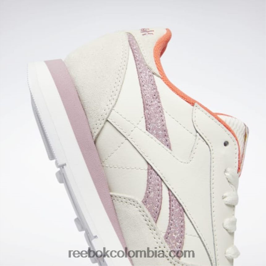 mujer tiza/lila infundido/ftwr blanco zapatos de mujer de cuero clasicos Reebok D260LP81