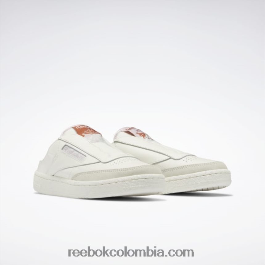 mujer tiza/tierra cocida/baya helada zapatos club c sin cordones para mujer Reebok D260LP763
