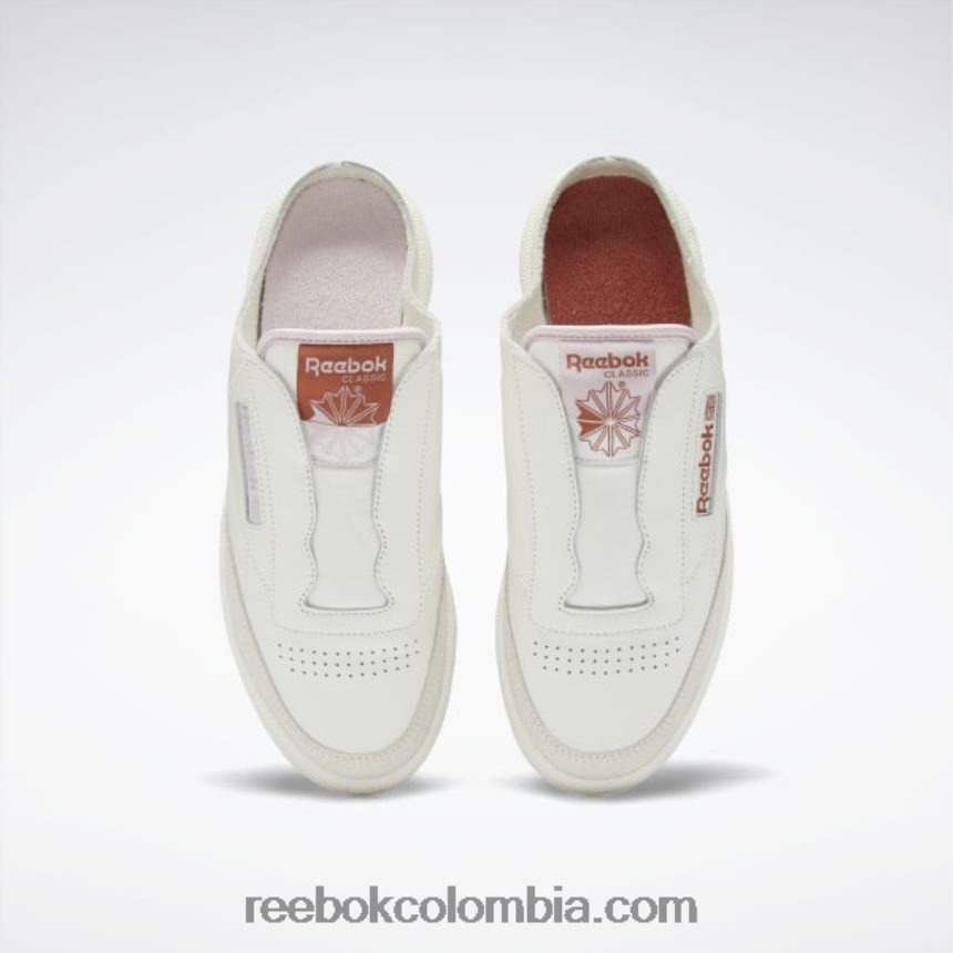 mujer tiza/tierra cocida/baya helada zapatos club c sin cordones para mujer Reebok D260LP763