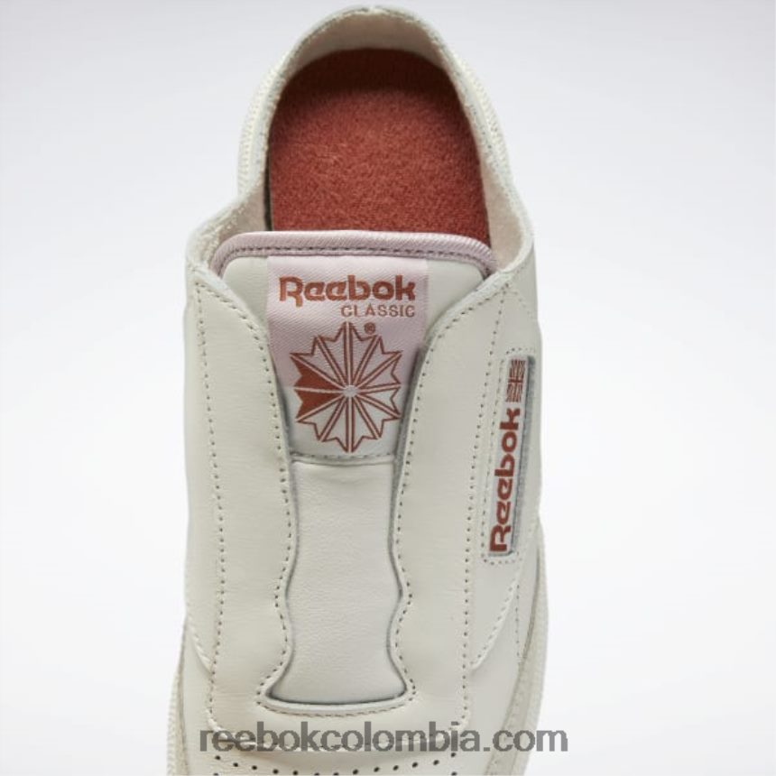 mujer tiza/tierra cocida/baya helada zapatos club c sin cordones para mujer Reebok D260LP763
