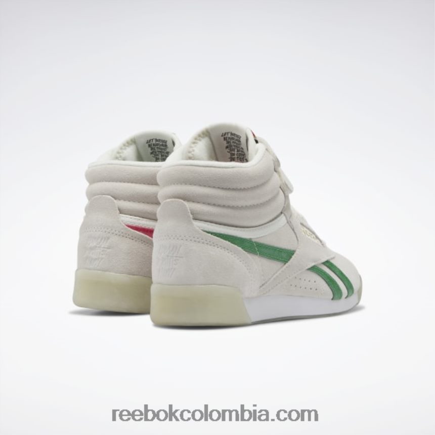 mujer tiza/vector rojo/glen verde f/s hola zapatos de mujer Reebok D260LP317