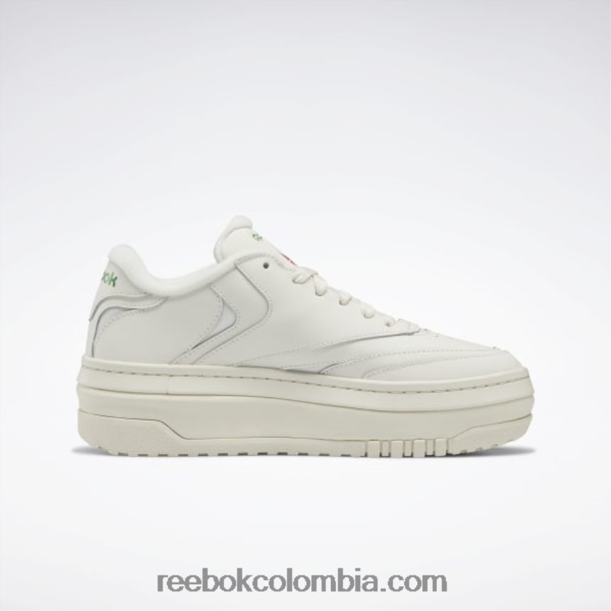 mujer tiza/verde cañada zapatos club c extra mujer Reebok D260LP3