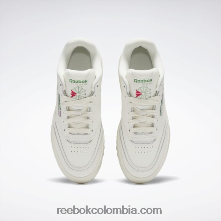 mujer tiza/verde cañada zapatos club c extra mujer Reebok D260LP3