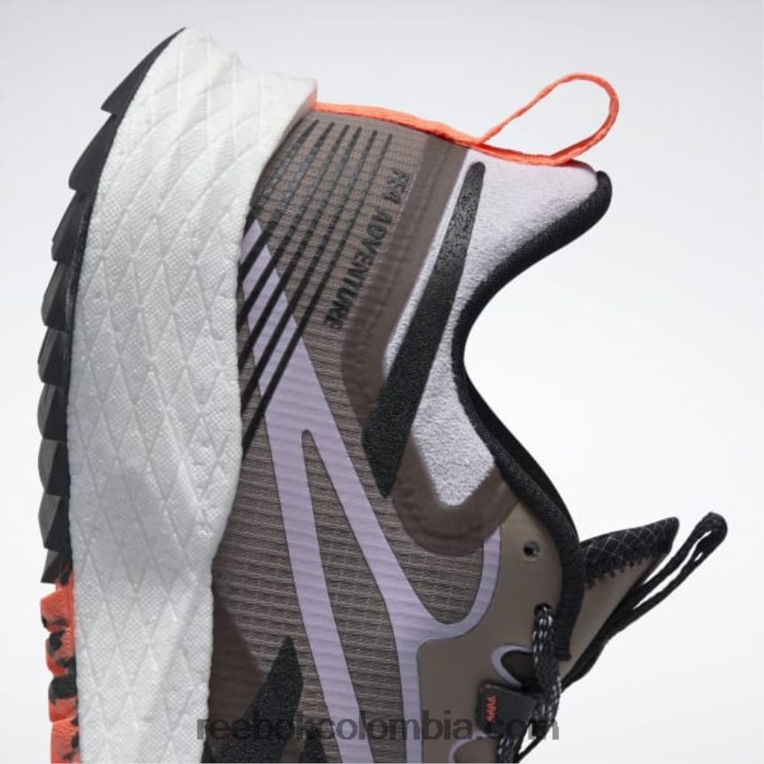 mujer gris pardo/oasis violeta/negro central zapatillas de running mujer floatride energy 4 adventure Reebok D260LP496