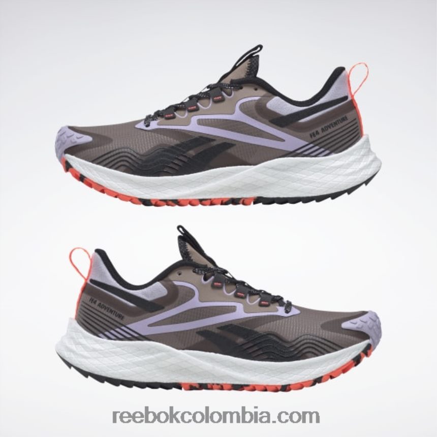 mujer gris pardo/oasis violeta/negro central zapatillas de running mujer floatride energy 4 adventure Reebok D260LP496