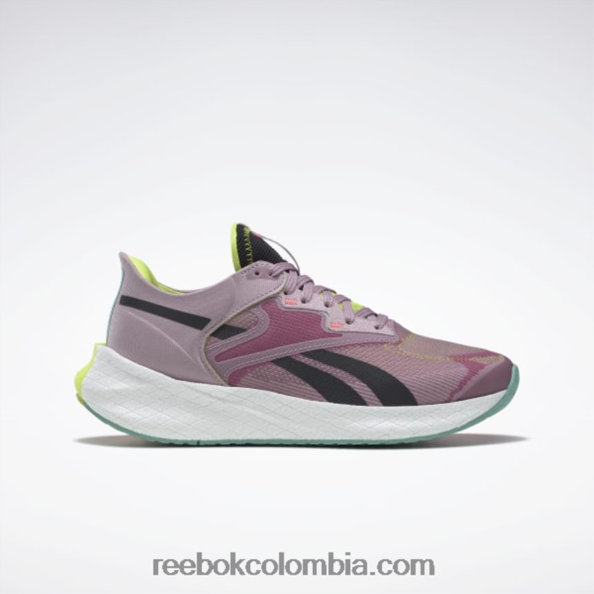 mujer lila infundido/amarillo ácido/verde azulado semiclásico zapatillas de running mujer floatride energy symmetros 2 Reebok D260LP181