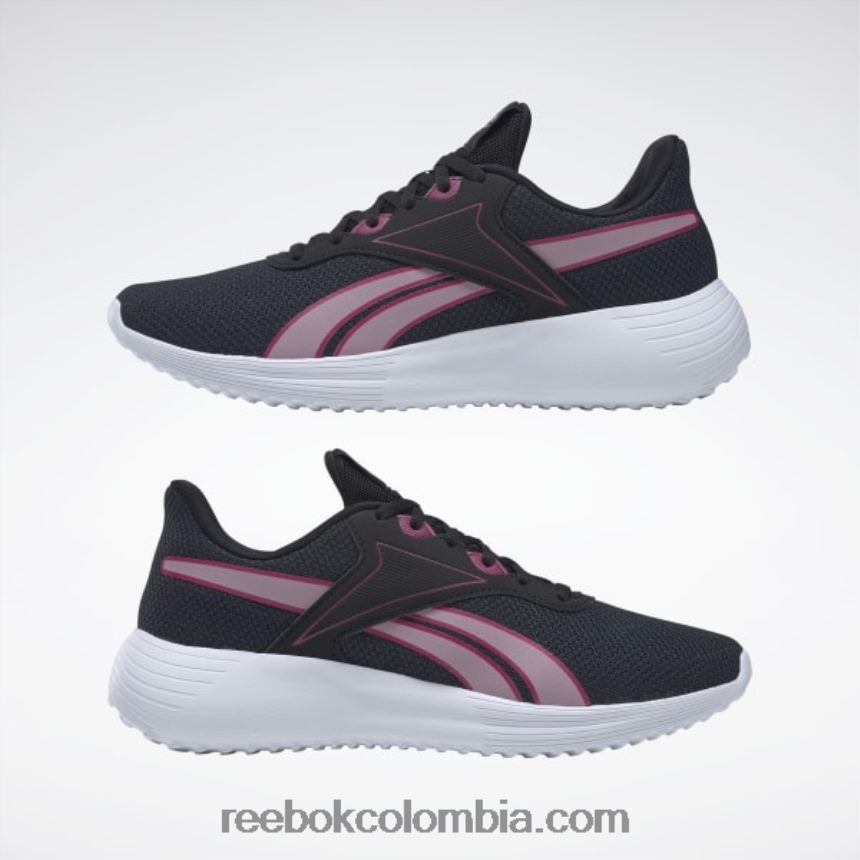 mujer negro núcleo/lila infundido/blanco ftwr zapatillas running mujer lite 3 Reebok D260LP65