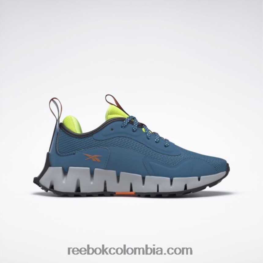 mujer azul acero s23-r/amarillo ácido solar/gris puro 3 zapatos de mujer zig dynamica adventure Reebok D260LP368