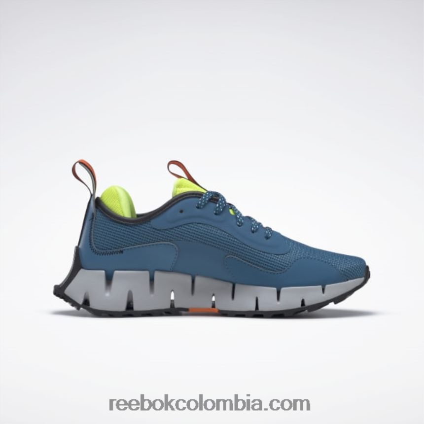 mujer azul acero s23-r/amarillo ácido solar/gris puro 3 zapatos de mujer zig dynamica adventure Reebok D260LP368