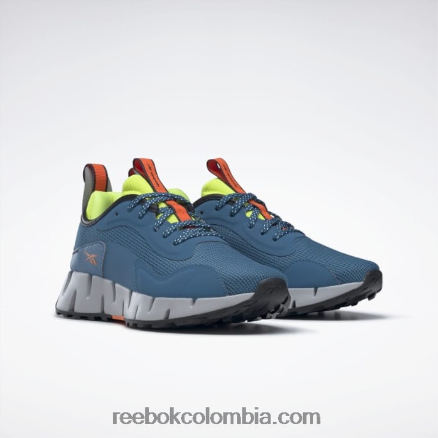 mujer azul acero s23-r/amarillo ácido solar/gris puro 3 zapatos de mujer zig dynamica adventure Reebok D260LP368