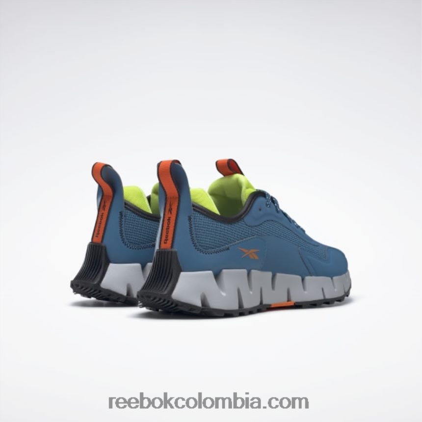 mujer azul acero s23-r/amarillo ácido solar/gris puro 3 zapatos de mujer zig dynamica adventure Reebok D260LP368