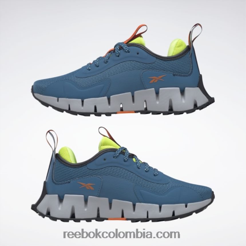 mujer azul acero s23-r/amarillo ácido solar/gris puro 3 zapatos de mujer zig dynamica adventure Reebok D260LP368