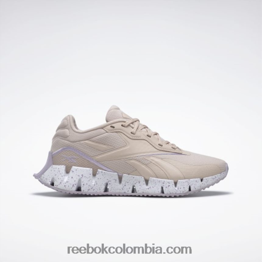 mujer crudo suave/oasis morado/blanco ftwr Zig Dynamica 4 zapatos de mujer Reebok D260LP418