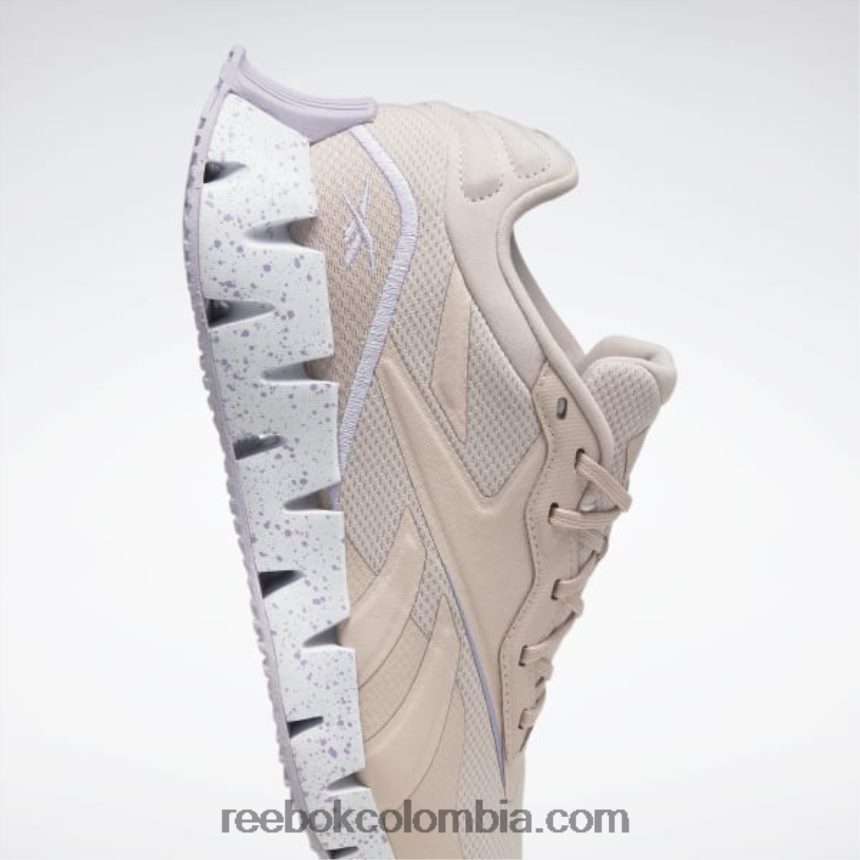 mujer crudo suave/oasis morado/blanco ftwr Zig Dynamica 4 zapatos de mujer Reebok D260LP418