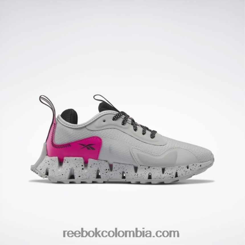 mujer gris puro 3/rosa orgulloso/negro zapatos de mujer zig dynamica adventure Reebok D260LP84