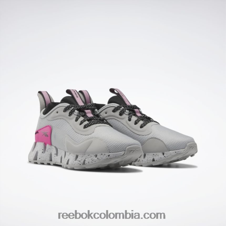 mujer gris puro 3/rosa orgulloso/negro zapatos de mujer zig dynamica adventure Reebok D260LP84