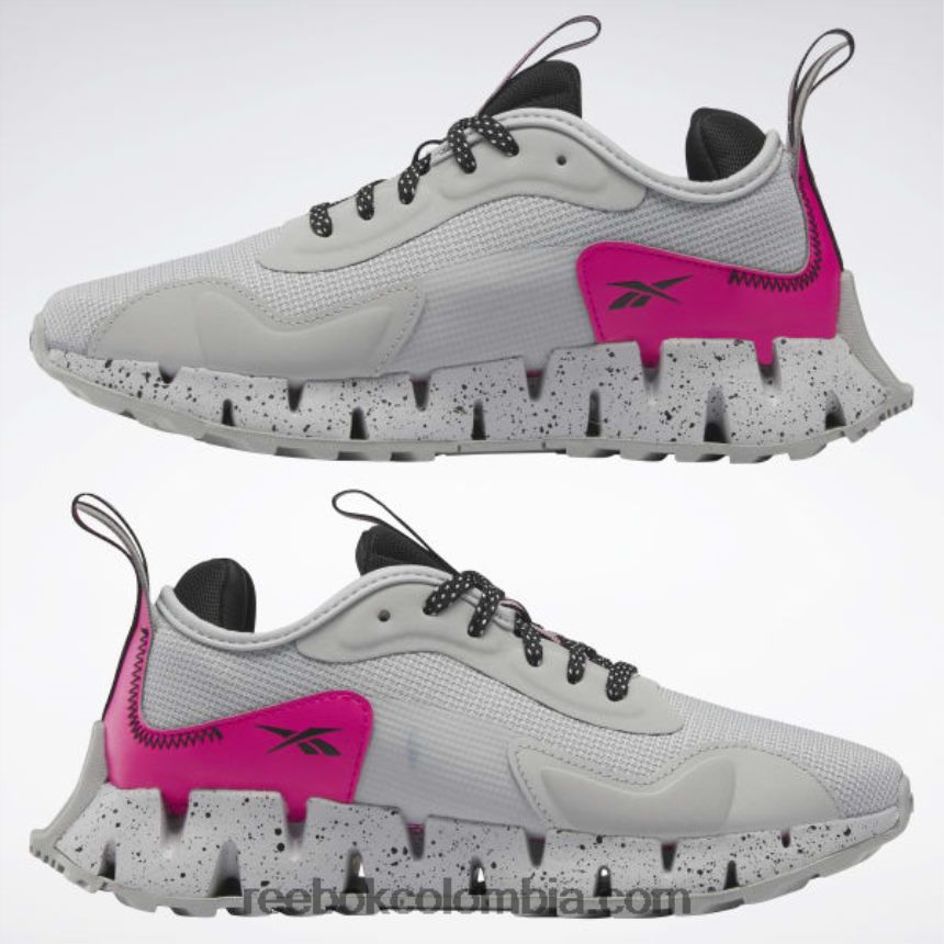 mujer gris puro 3/rosa orgulloso/negro zapatos de mujer zig dynamica adventure Reebok D260LP84